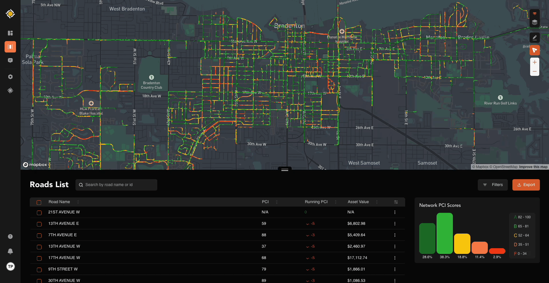 DrawingTool_RoadsList